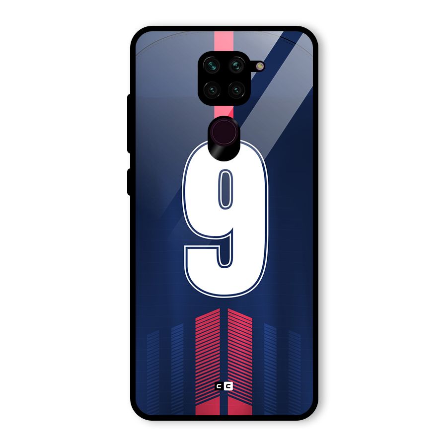 Jersy No 9 Glass Back Case for Redmi Note 9
