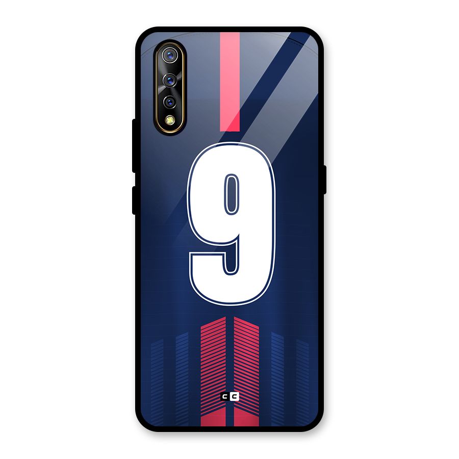 Jersy No 9 Glass Back Case for Vivo S1