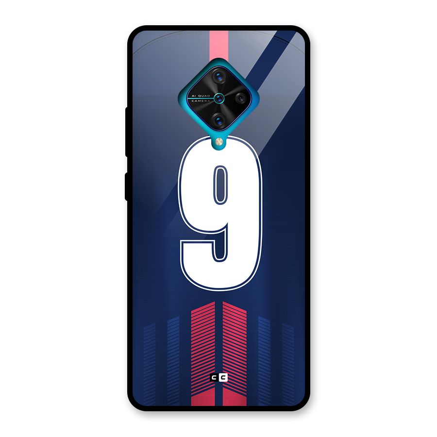 Jersy No 9 Glass Back Case for Vivo S1 Pro