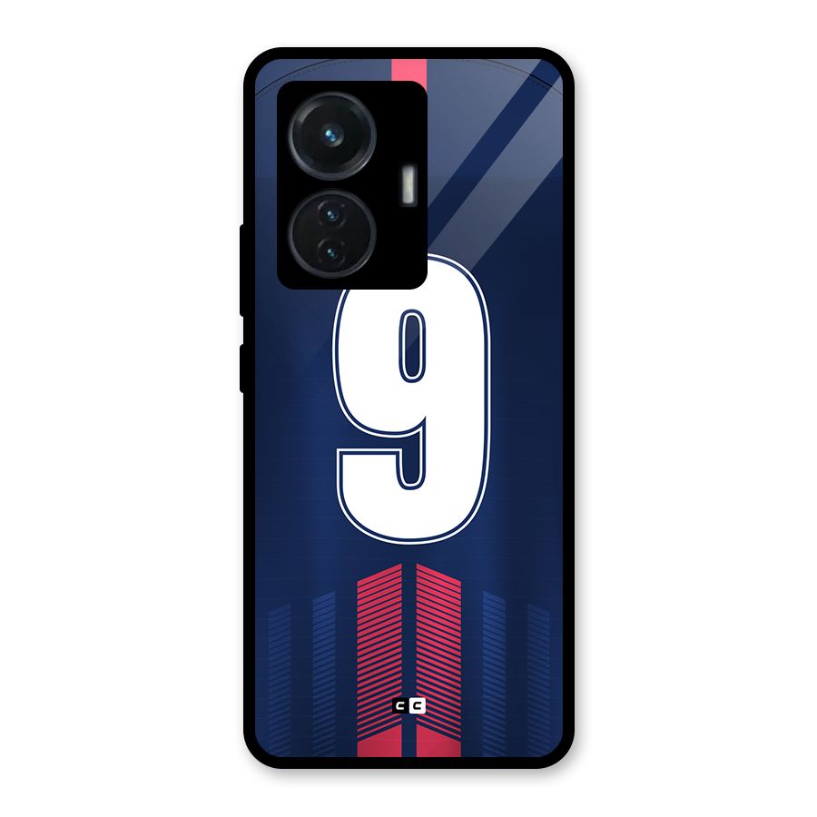Jersy No 9 Glass Back Case for Vivo T1 44W