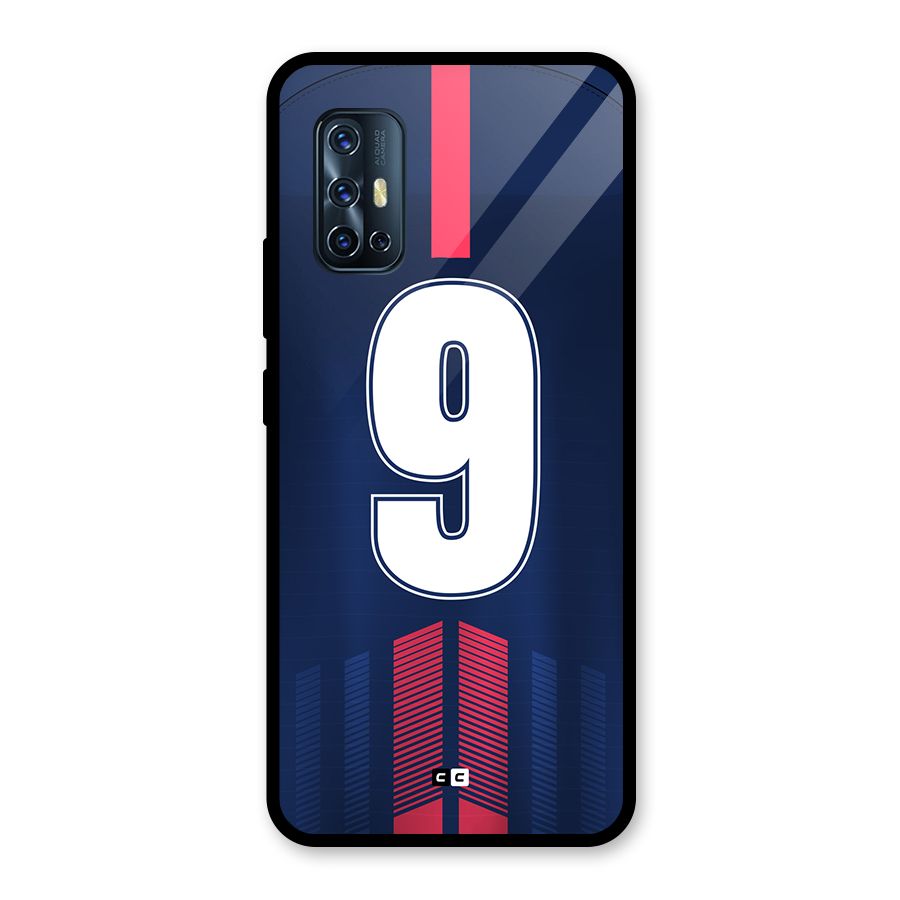Jersy No 9 Glass Back Case for Vivo V17
