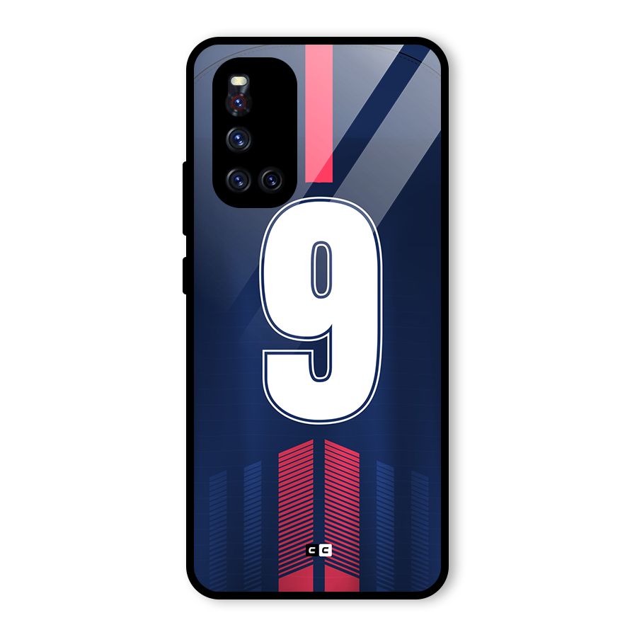 Jersy No 9 Glass Back Case for Vivo V19