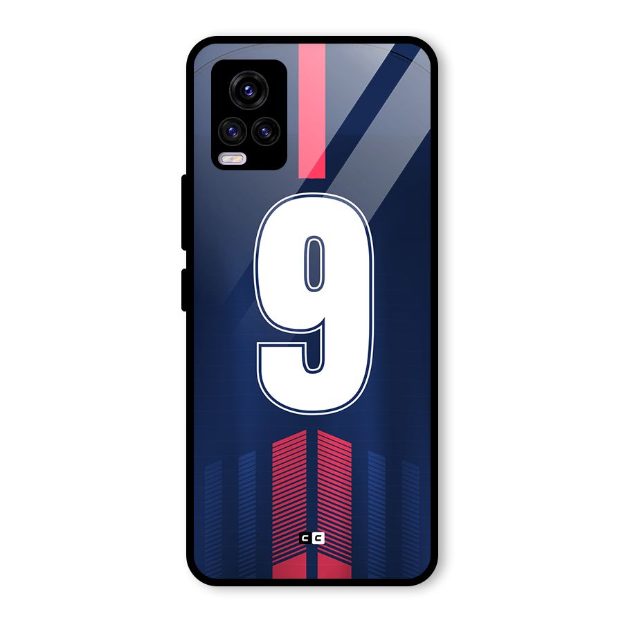 Jersy No 9 Glass Back Case for Vivo V20