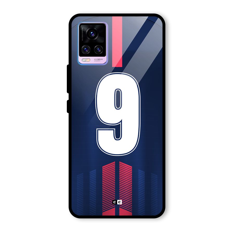 Jersy No 9 Glass Back Case for Vivo V20 Pro