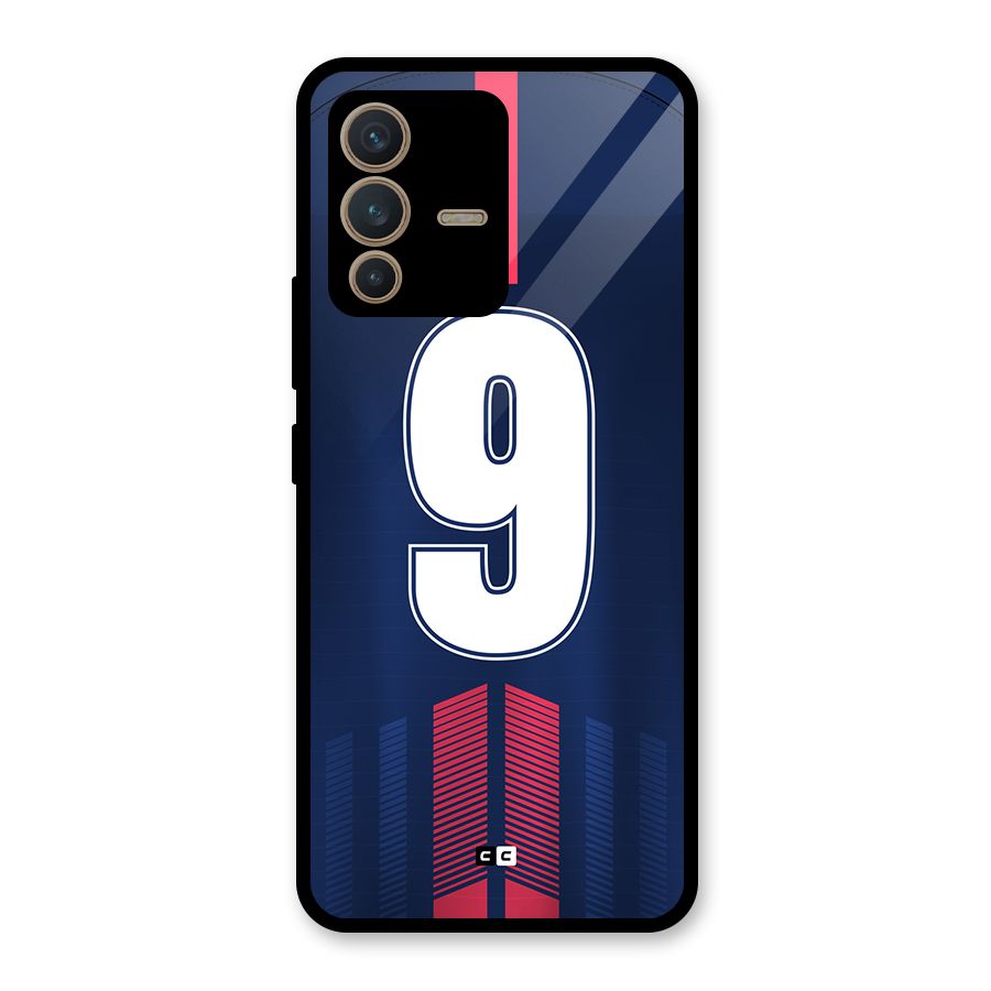 Jersy No 9 Glass Back Case for Vivo V23 5G