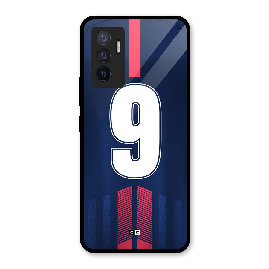 Jersy No 9 Glass Back Case for Vivo V23e