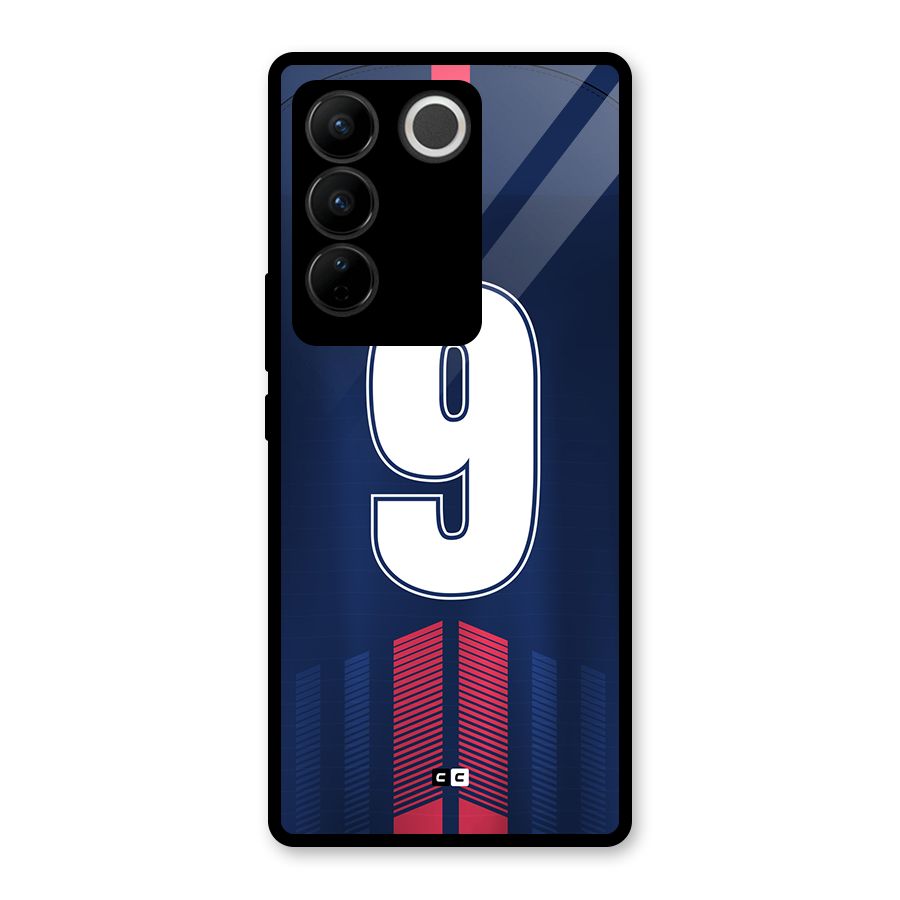 Jersy No 9 Glass Back Case for Vivo V27