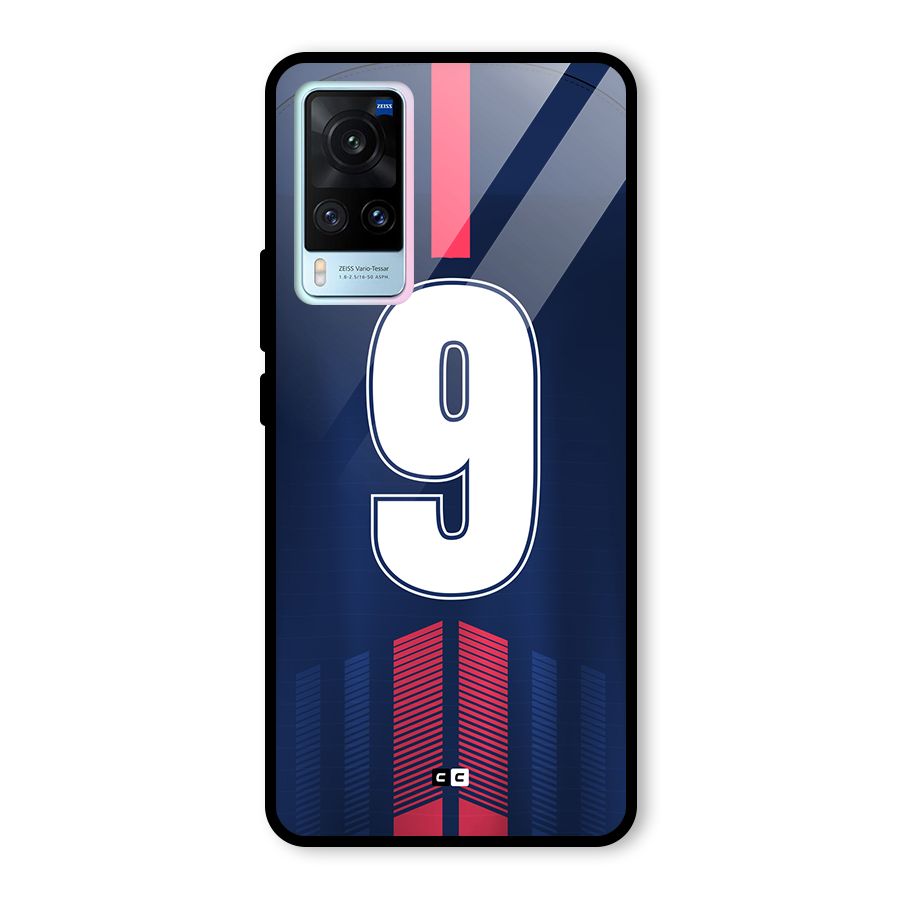 Jersy No 9 Glass Back Case for Vivo X60