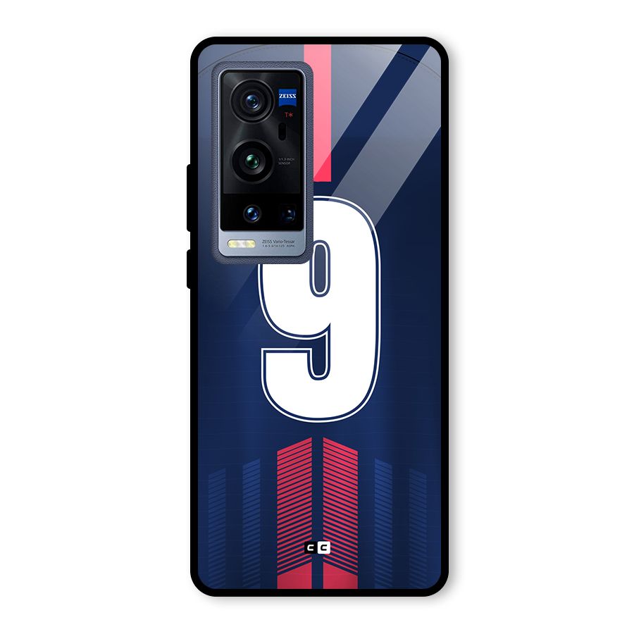 Jersy No 9 Glass Back Case for Vivo X60 Pro Plus