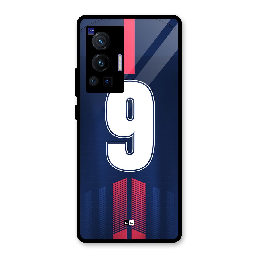 Jersy No 9 Glass Back Case for Vivo X70 Pro