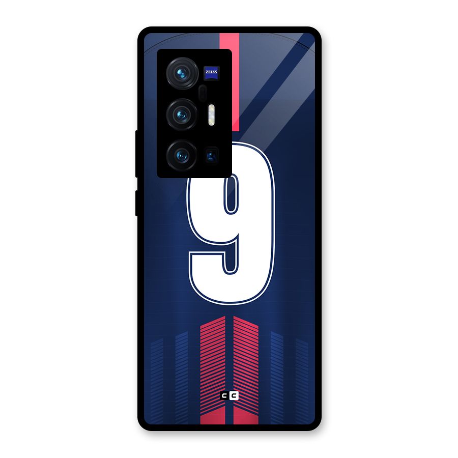 Jersy No 9 Glass Back Case for Vivo X70 Pro Plus