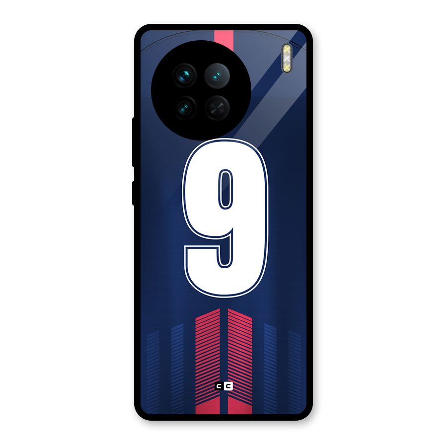 Jersy No 9 Glass Back Case for Vivo X90