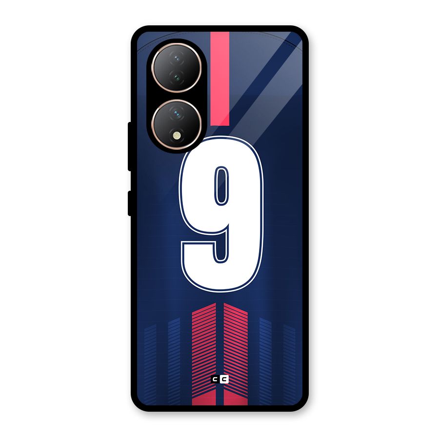 Jersy No 9 Glass Back Case for Vivo Y100A