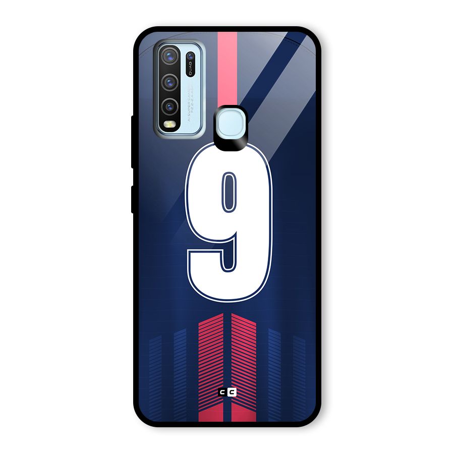 Jersy No 9 Glass Back Case for Vivo Y30