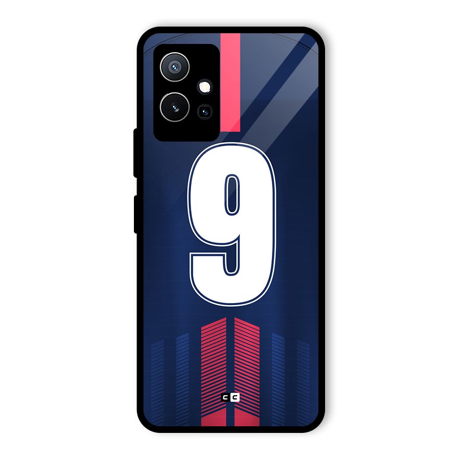 Jersy No 9 Glass Back Case for Vivo Y75 5G