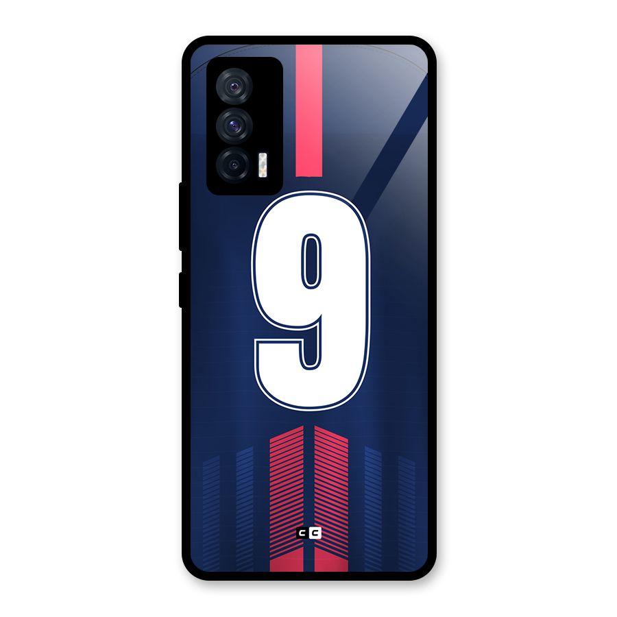 Jersy No 9 Glass Back Case for Vivo iQOO 7 5G