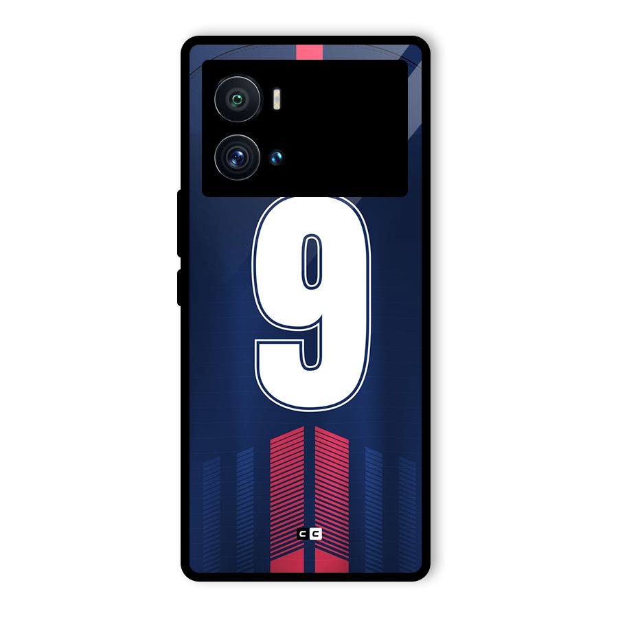 Jersy No 9 Glass Back Case for Vivo iQOO 9 Pro