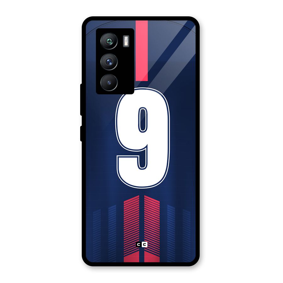 Jersy No 9 Glass Back Case for Vivo iQOO 9 SE