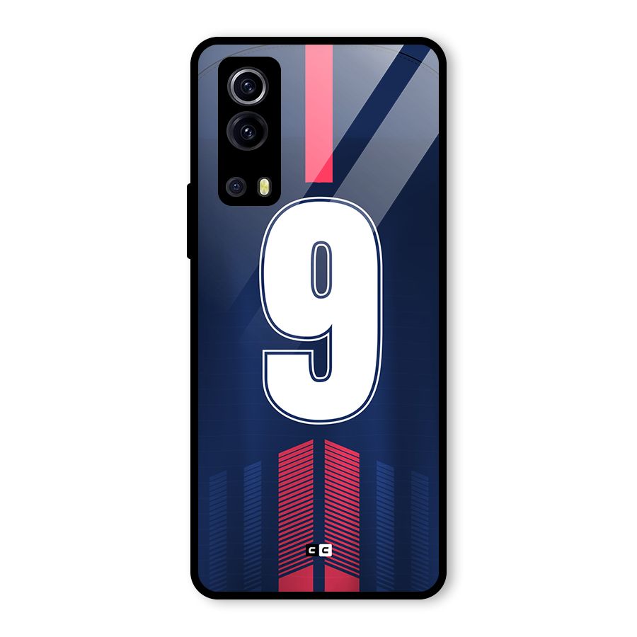 Jersy No 9 Glass Back Case for Vivo iQOO Z3