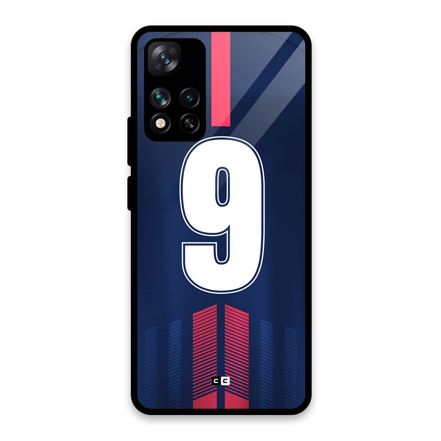 Jersy No 9 Glass Back Case for Xiaomi 11i HyperCharge 5G