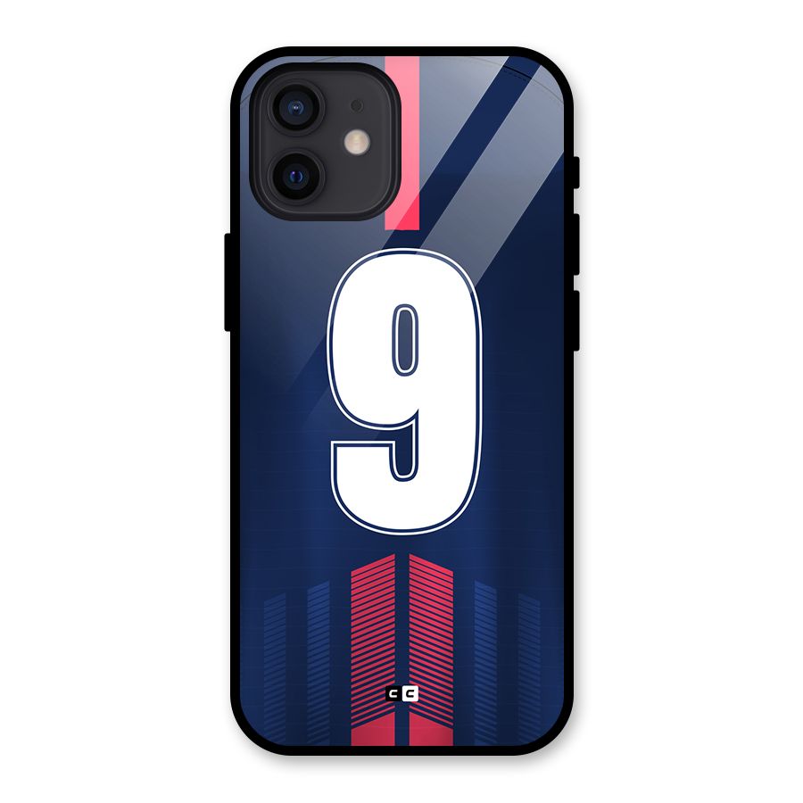 Jersy No 9 Glass Back Case for iPhone 12