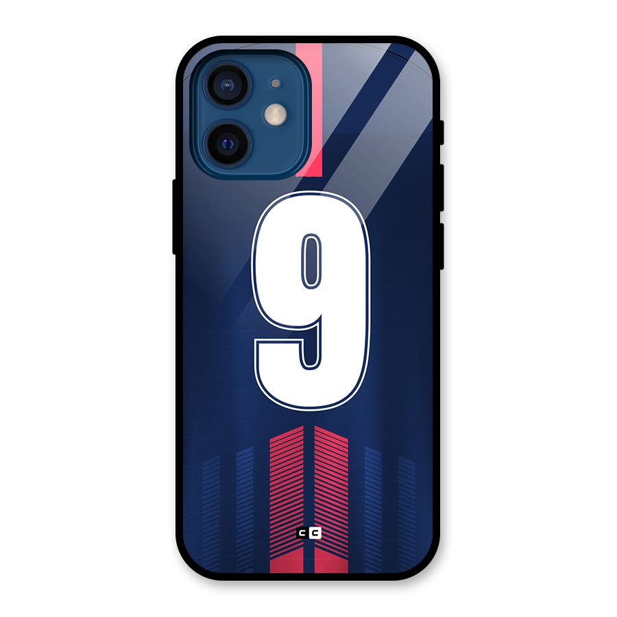 Jersy No 9 Glass Back Case for iPhone 12 Mini