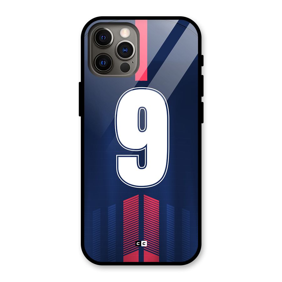 Jersy No 9 Glass Back Case for iPhone 12 Pro