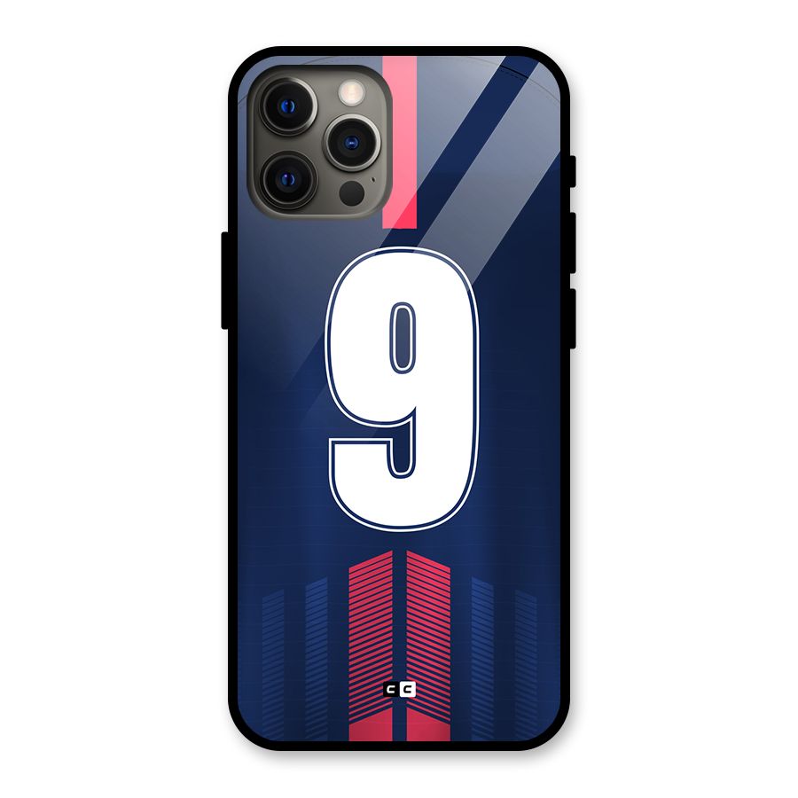 Jersy No 9 Glass Back Case for iPhone 12 Pro Max