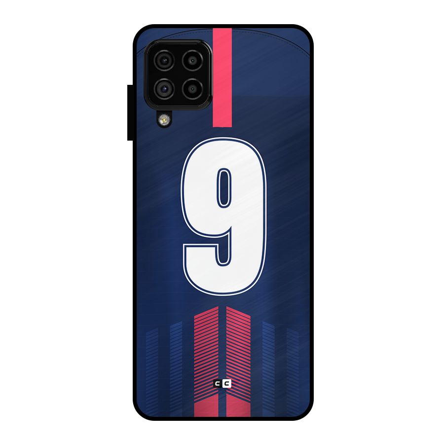 Jersy No 9 Metal Back Case for Galaxy A22 4G