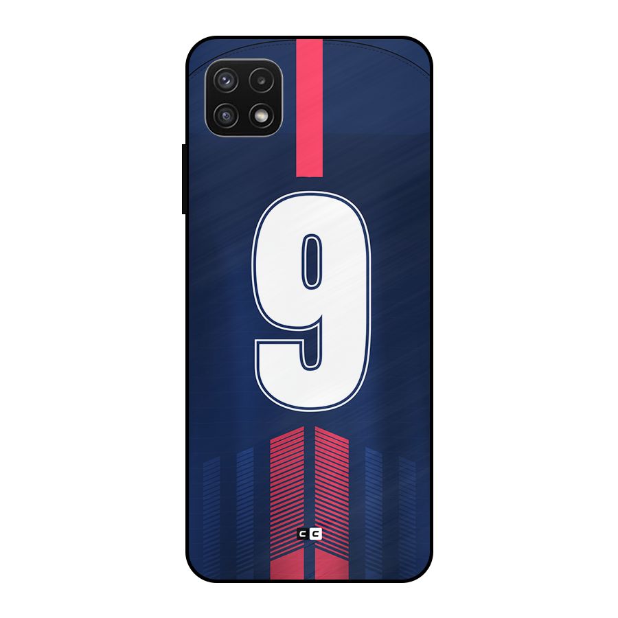 Jersy No 9 Metal Back Case for Galaxy A22 5G