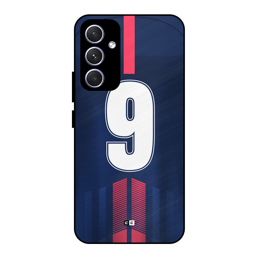Jersy No 9 Metal Back Case for Galaxy A54