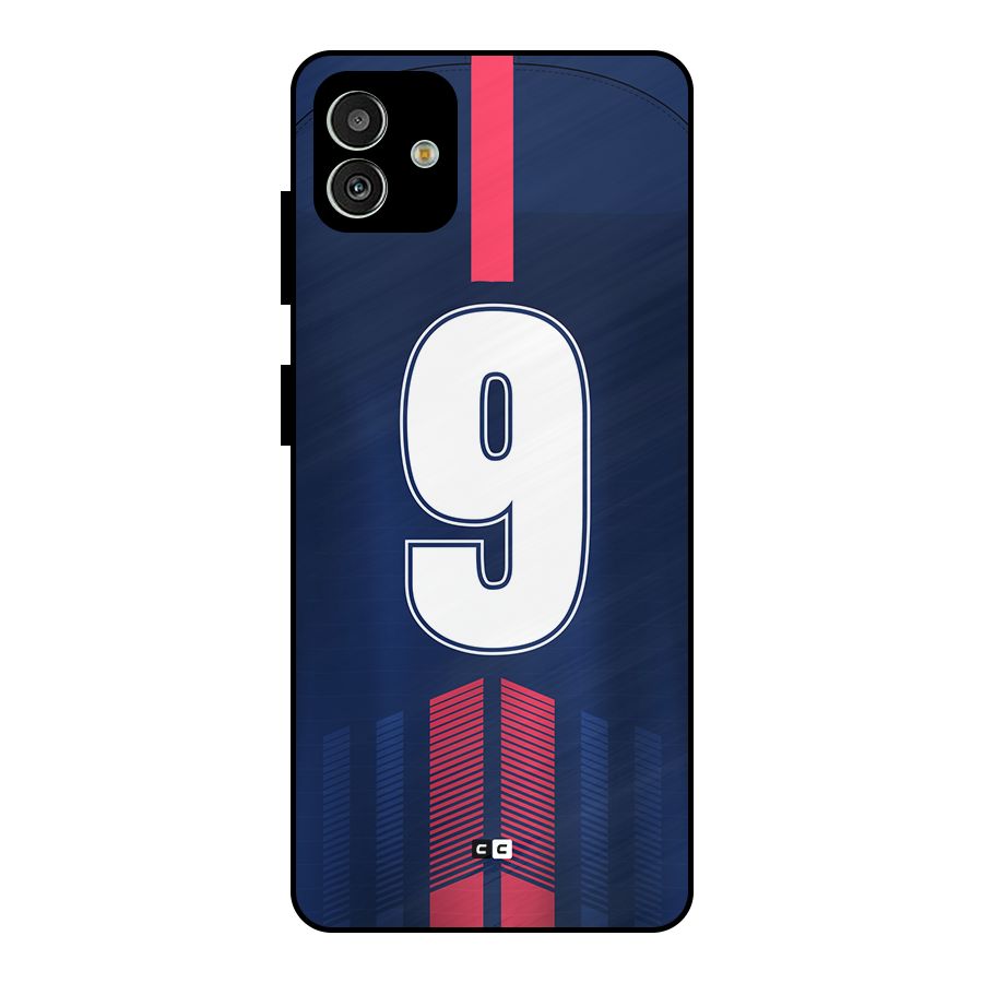 Jersy No 9 Metal Back Case for Galaxy M13 5G