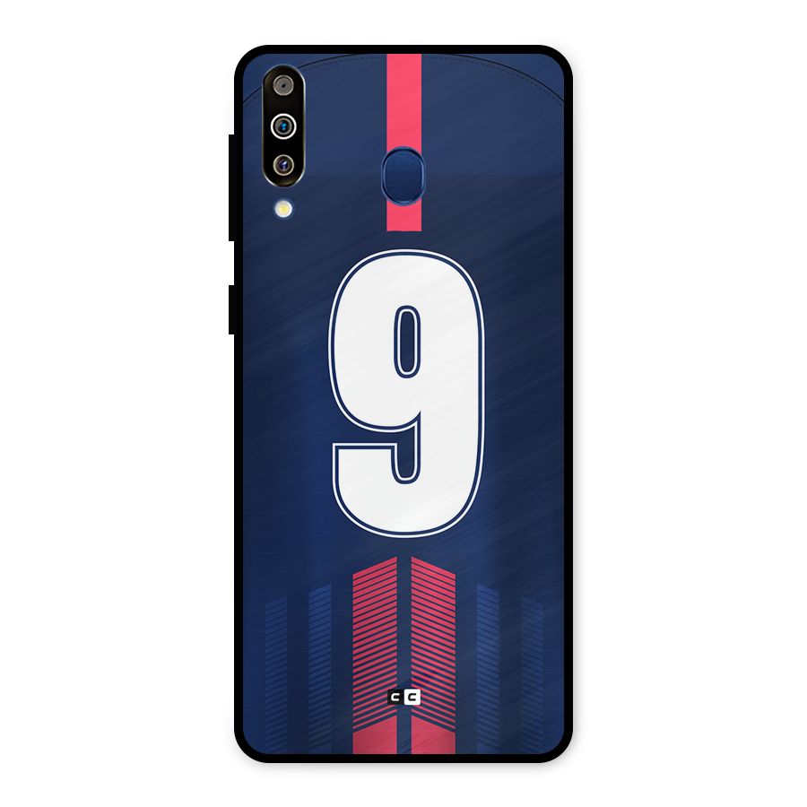 Jersy No 9 Metal Back Case for Galaxy M30