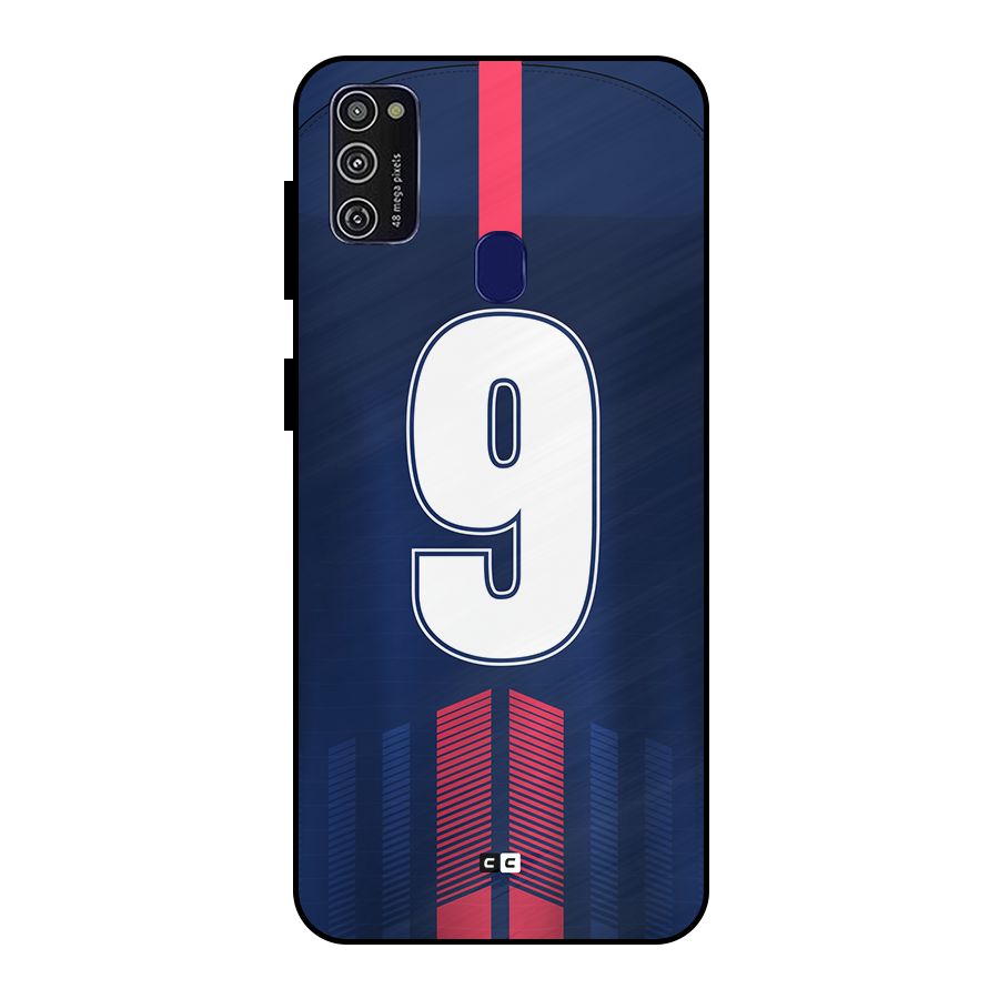 Jersy No 9 Metal Back Case for Galaxy M30s