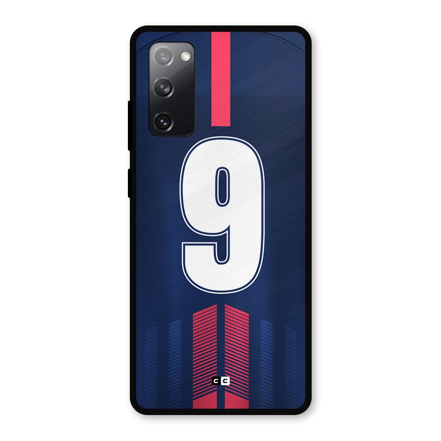 Jersy No 9 Metal Back Case for Galaxy S20 FE 5G