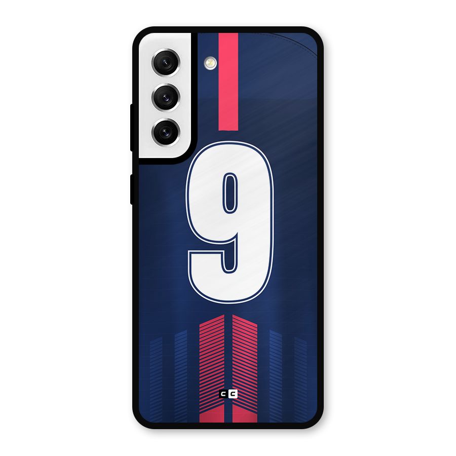Jersy No 9 Metal Back Case for Galaxy S21 FE 5G