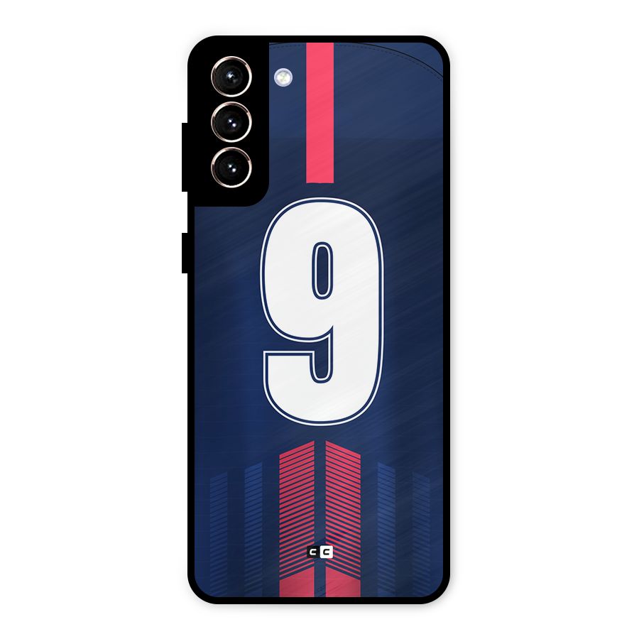 Jersy No 9 Metal Back Case for Galaxy S21 Plus