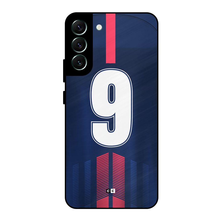 Jersy No 9 Metal Back Case for Galaxy S22 Plus 5G