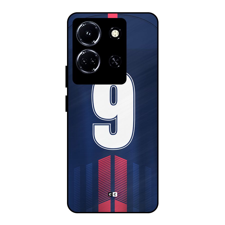 Jersy No 9 Metal Back Case for Infinix Note 30 5G