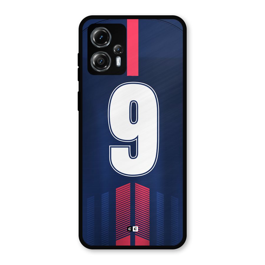 Jersy No 9 Metal Back Case for Moto G13