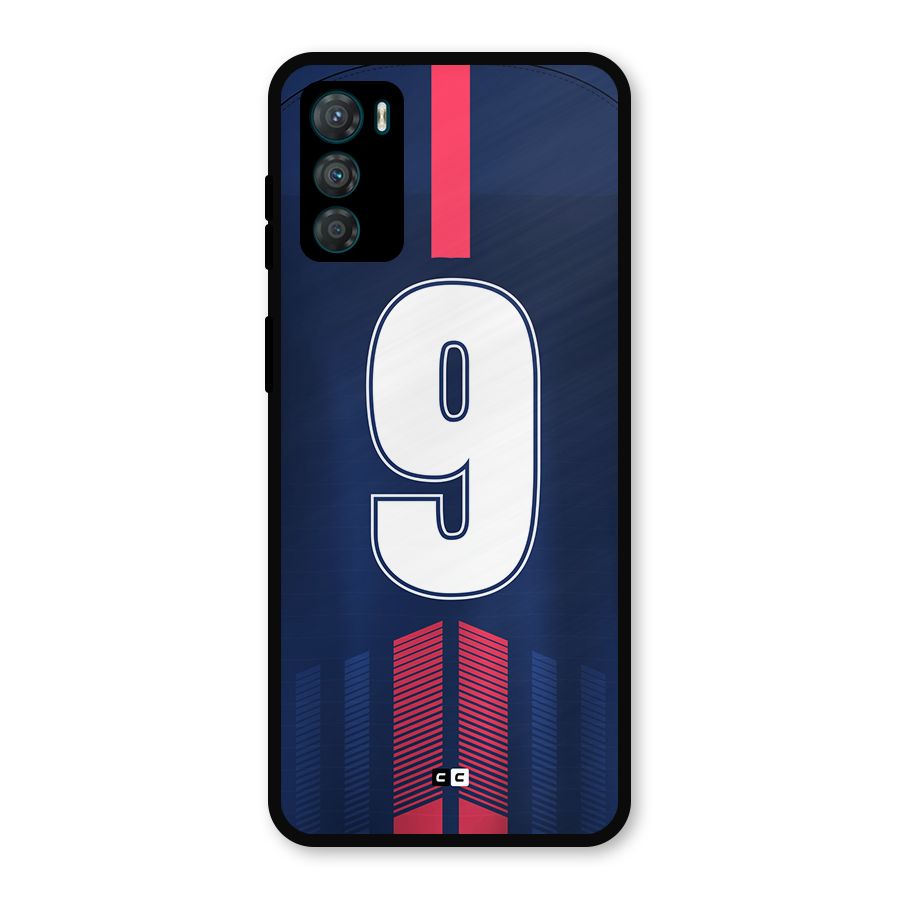Jersy No 9 Metal Back Case for Moto G42