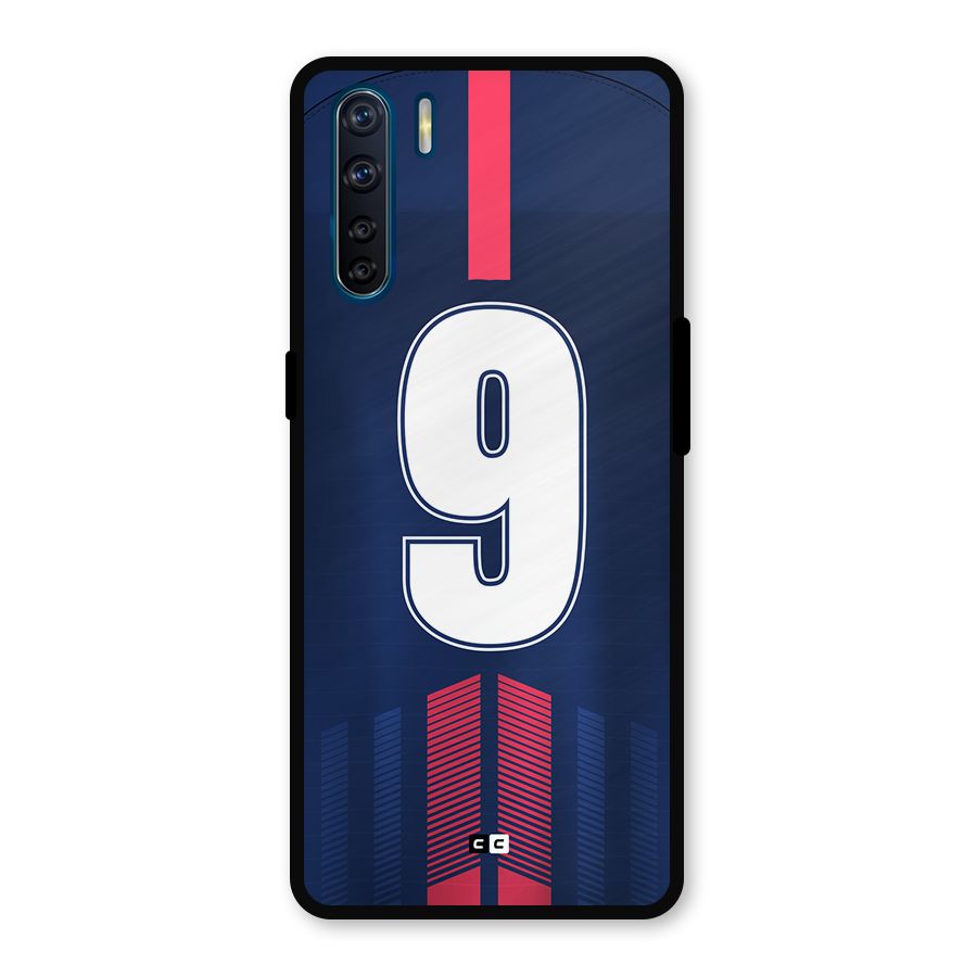 Jersy No 9 Metal Back Case for Oppo F15