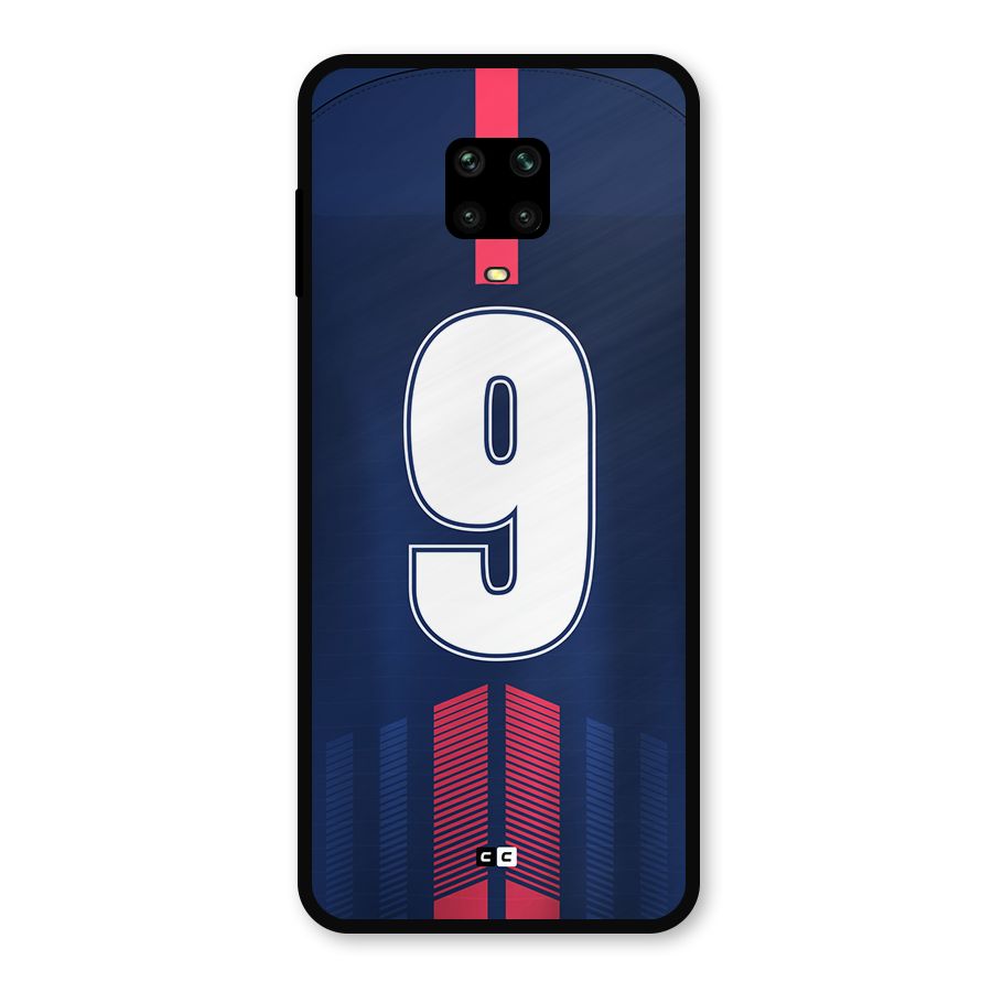 Jersy No 9 Metal Back Case for Poco M2