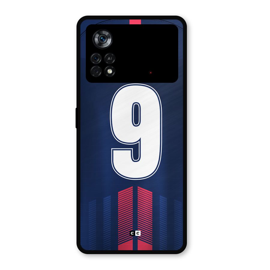 Jersy No 9 Metal Back Case for Poco X4 Pro 5G