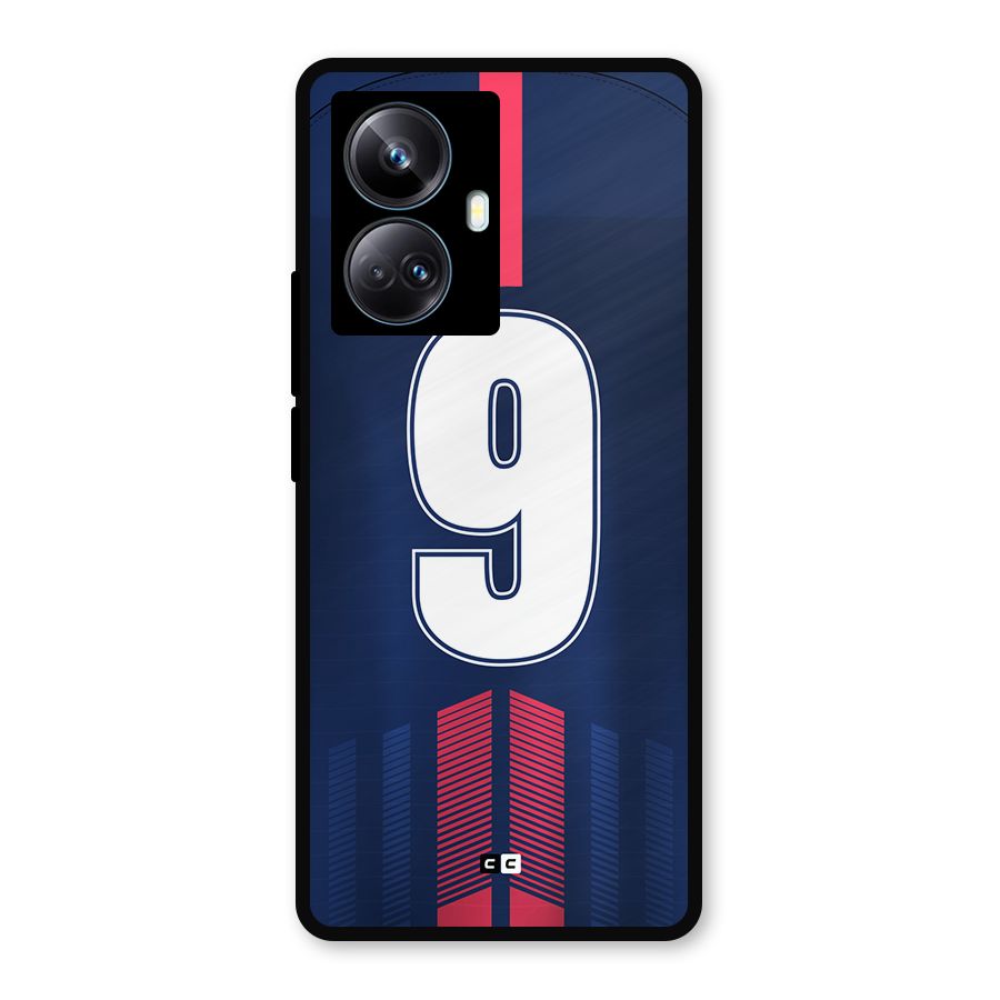 Jersy No 9 Metal Back Case for Realme 10 Pro Plus
