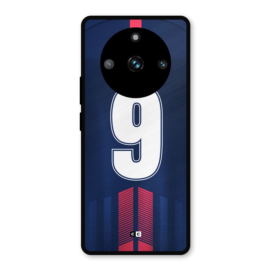 Jersy No 9 Metal Back Case for Realme 11 Pro Plus