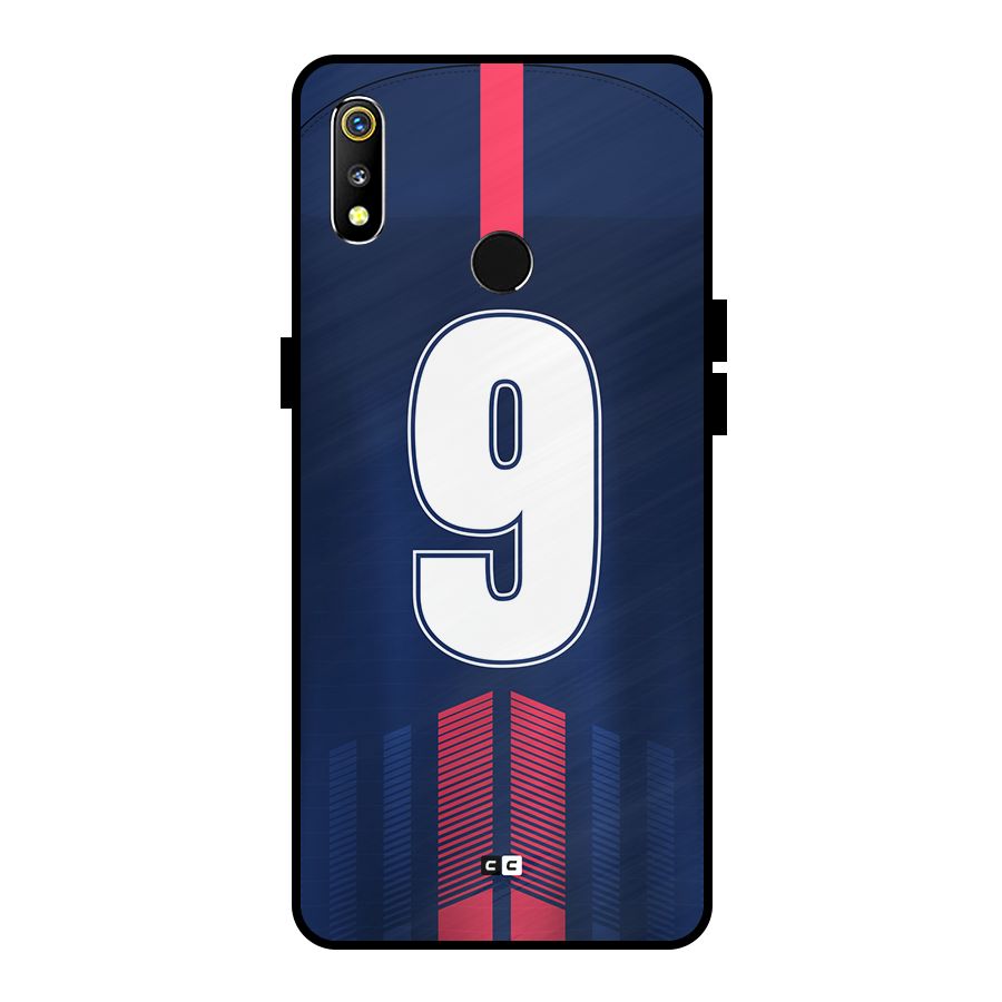 Jersy No 9 Metal Back Case for Realme 3i
