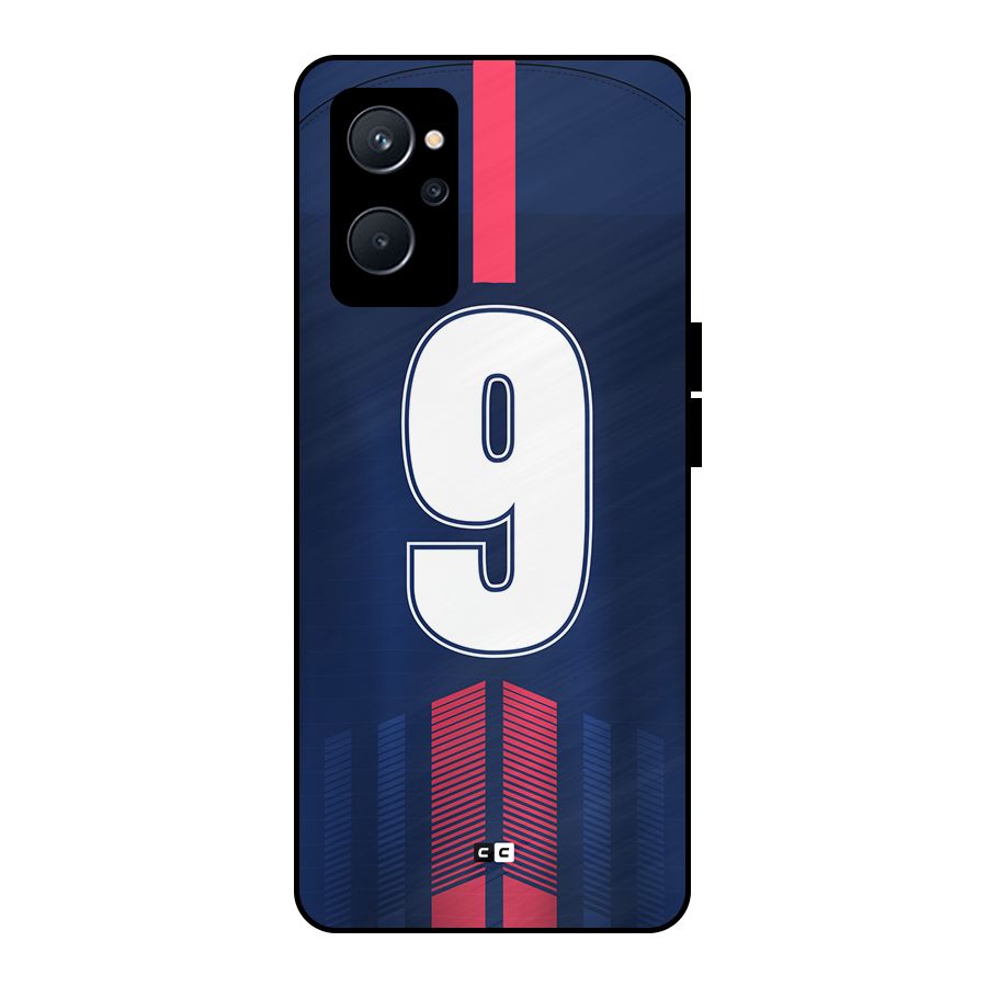 Jersy No 9 Metal Back Case for Realme 9i 5G