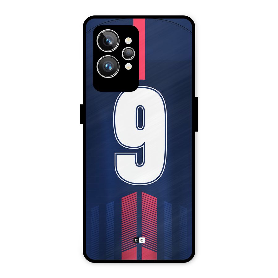 Jersy No 9 Metal Back Case for Realme GT2 Pro