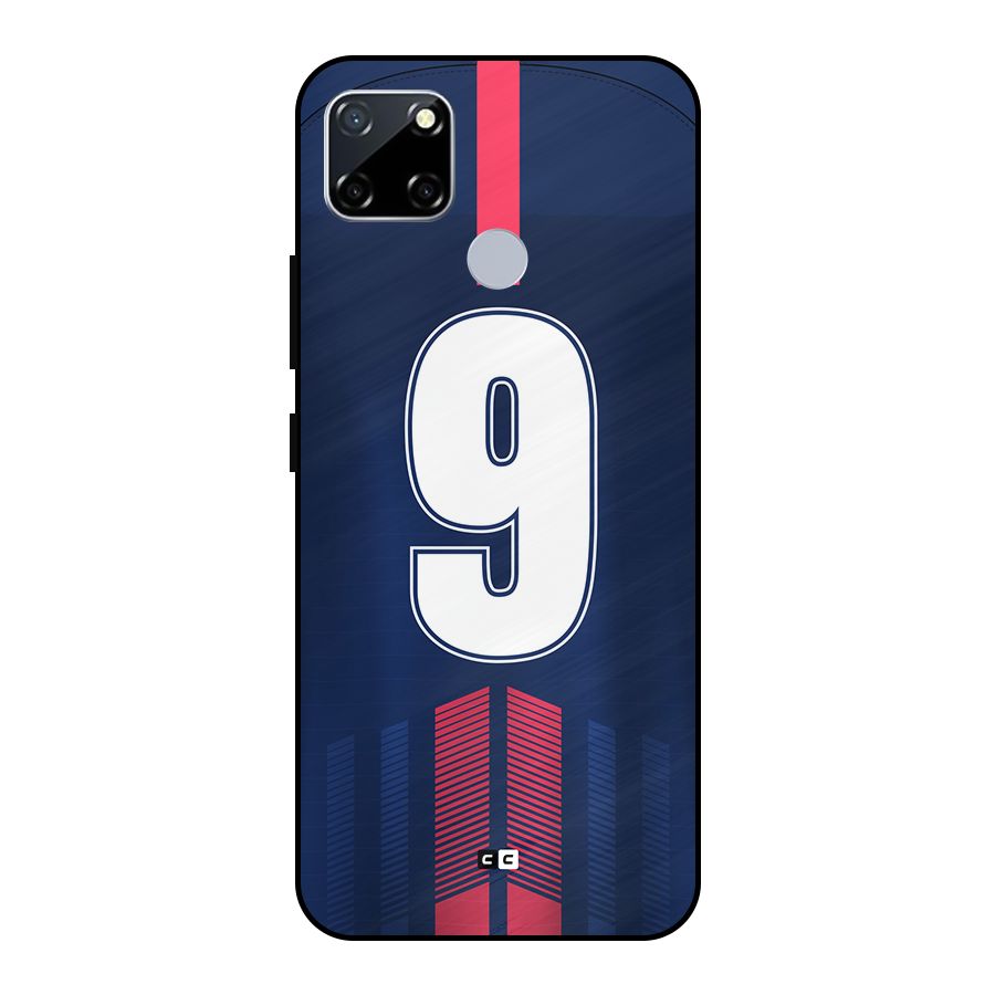 Jersy No 9 Metal Back Case for Realme Narzo 30A